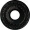 Ekena Millwork Nadia Ceiling Medallion (Fits Canopies up to 4 7/8"), 12 1/8"OD x 3 5/8"ID x 7/8"P, Black Pearl CM12NABPS - alternate 1